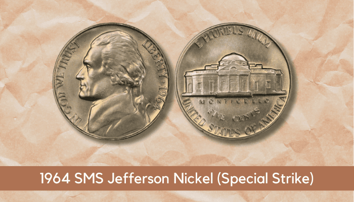 1964 Nickel Value - 1964 SMS Jefferson Nickel (Special Strike) value