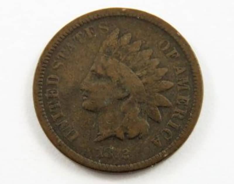 1872 Indian Head Cent, Shallow N