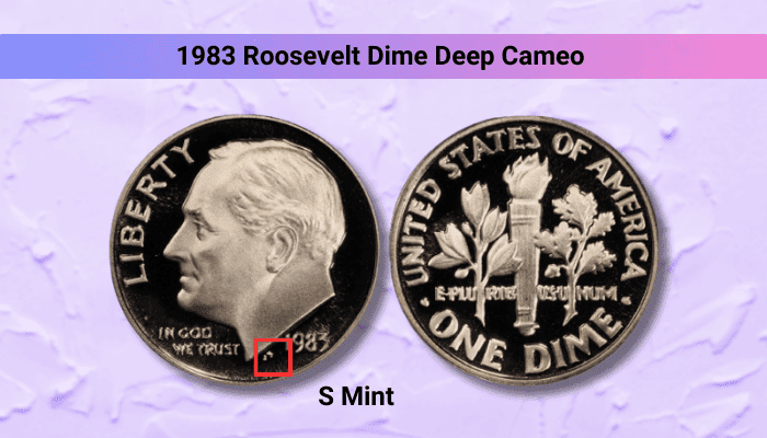 1983-roosevelt-dime-no-S-seep-cameo-proof-PR70