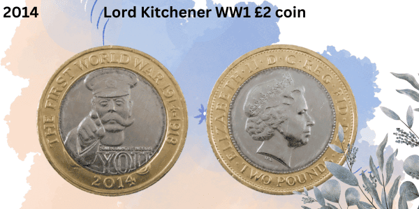 Lord Kitchener WW1 £2 coin