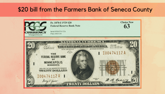 1920 Federal Reserve bank note