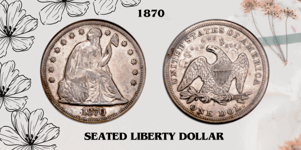 1870-S Seated Liberty Dollar