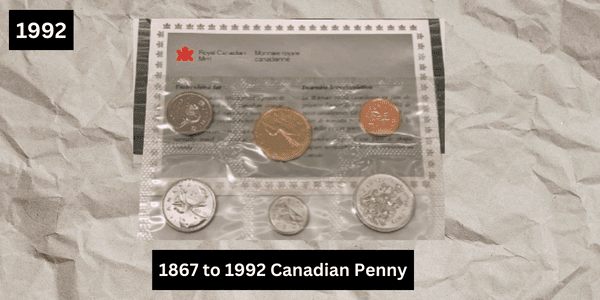 1867 to 1992 Canadian Penny