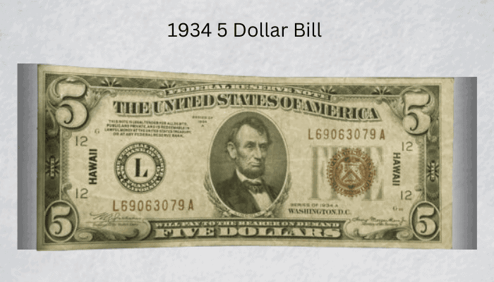  1934 $5 Bills Available