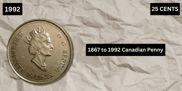 1867 to 1992 Canadian Penny Obverse