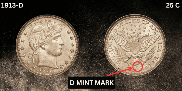 Barber Quarter Value - D mint mark