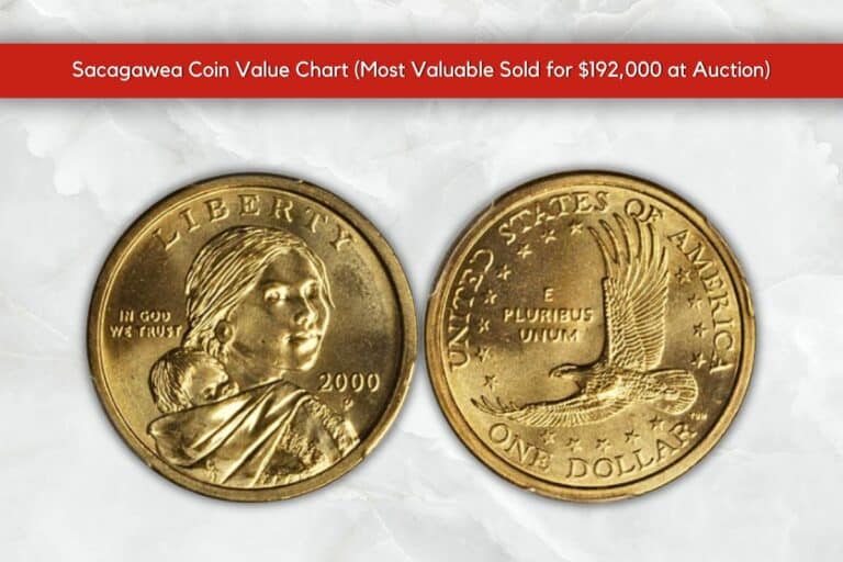 Sacagawea Coin Value Chart (Most Valuable Sold for $192,000 at Auction)