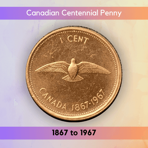 Value Chart for the 1867 to 1967 Canadian Penny