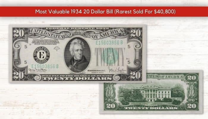 A Rare 1934 $20 Bills