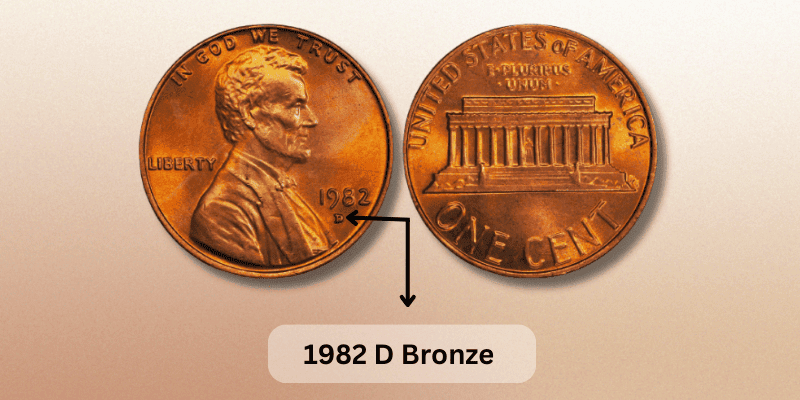 D-bronze small-date penny-1982