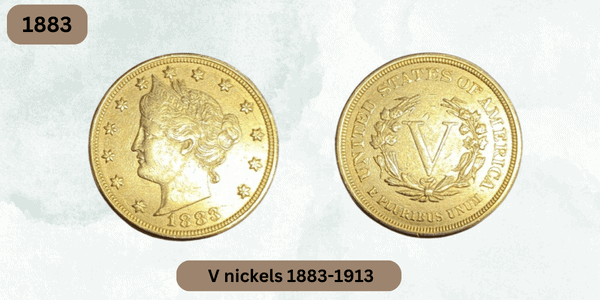 Rare Nickels Worth Money - Liberty head or also known as V nickels 1883-1913