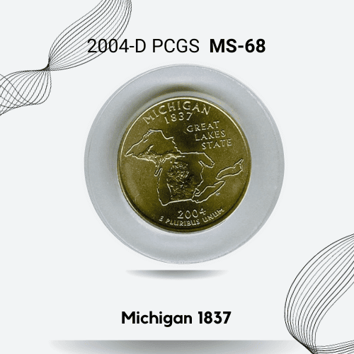 Valuable Quarters After 2000 - 2004-D 50 State Quarters Set PCGS MS-68 (5 Coins)