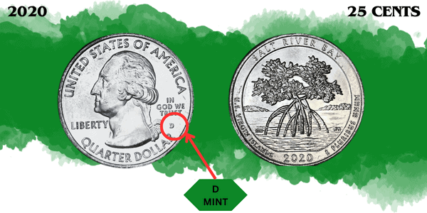 2020 Salt River Bay Quarter Value - 2020-D coin from the Denver Mint