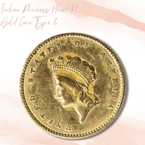 Indian Princess Head $1 Gold Coin Type 2