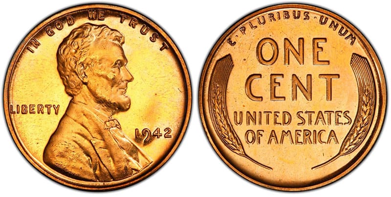 The 1942 Penny - The Lincoln Penny PR 67+ grade