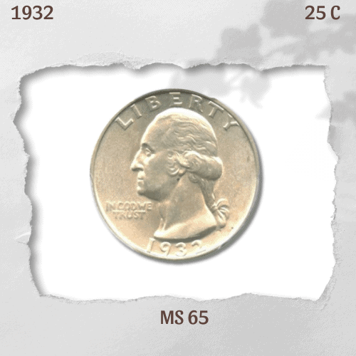 1932 Quarter Value - 1932 Washington Quarter Dollar MS65