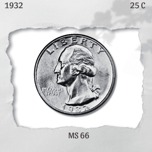 1932 Quarter Value - 1932 Washington Quarter Dollar MS66