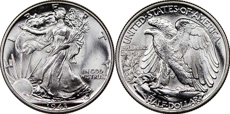 1943 Half Dollar Value - 1943 Half Dollar with no mint mark