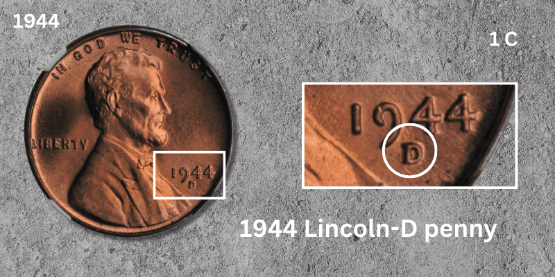 1944 Lincoln-D penny MS 68