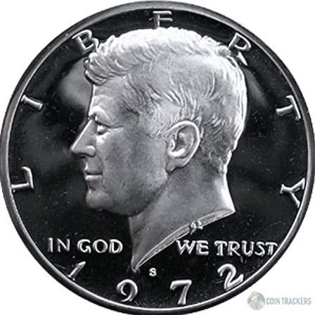 1972 Half Dollar - The 1972 Kennedy Half Dollar – S Mint Mark (Minted in San Francisco, Proof)