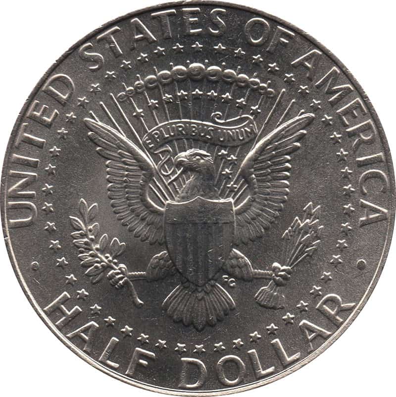 1972 Half Dollar - The reverse of the coin