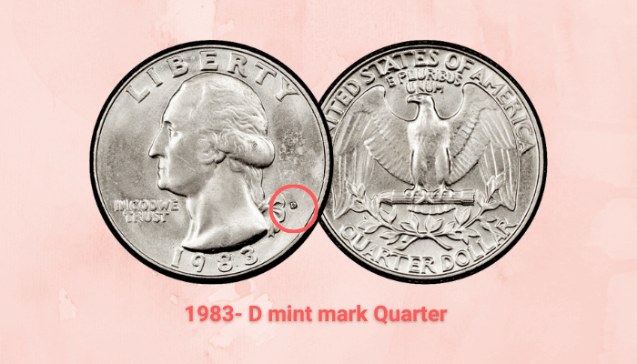 1983 Quarter Value - 1983-D mint mark Quarter value