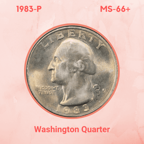 1983 Quarter Value - 1983-P Washington Quarter Dollar MS66+