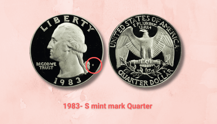 1983 Quarter Value - 1983-S mint mark Quarter value