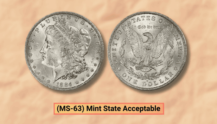 Cost To Get Coins Graded MS 63 Mint State Acceptable