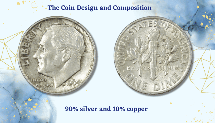 The 1964 Roosevelt Dime - The Coin Design and Composition