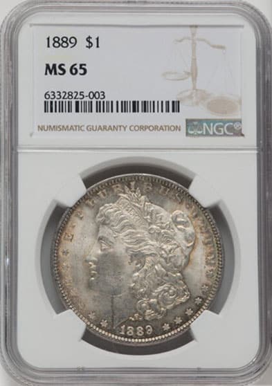 1889 Silver Dollar Value - 1889 Morgan Silver Dollar MS65