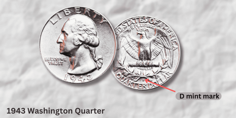 1943 Quarter Value - 1943-D mint mark Quarter value