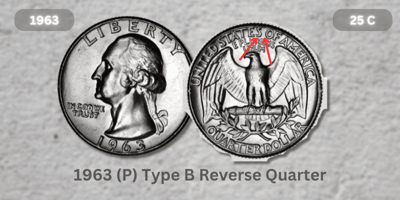 1963 Quarter Value - 1963 (P) Type B Reverse Quarter value