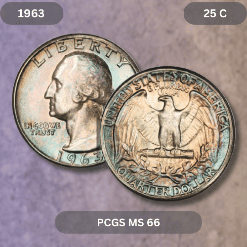 1963 Quarter Value - 1963 Washington Quarter Dollar MS66
