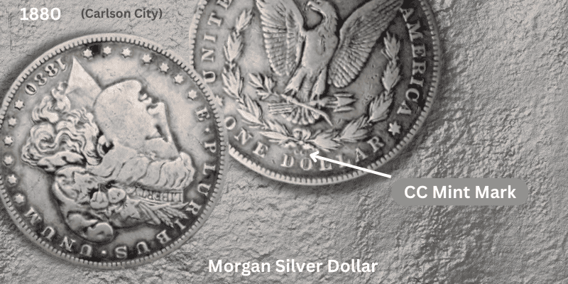 The 1880 Morgan Silver Dollar – CC Mint Mark (Carlson City), Regular Strike
