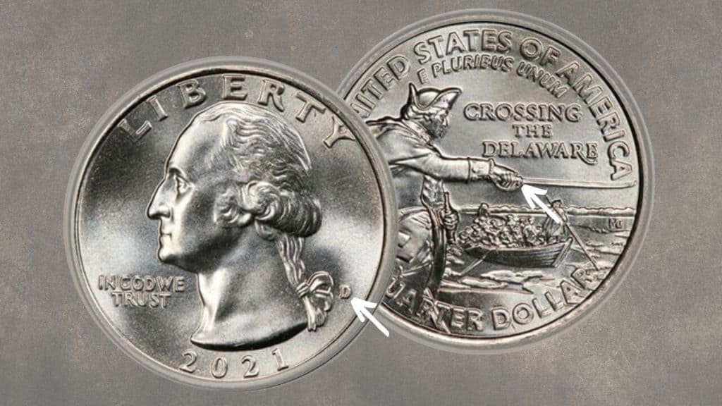 Main Features Of The Washington Crossing The Delaware Quarter Coins
