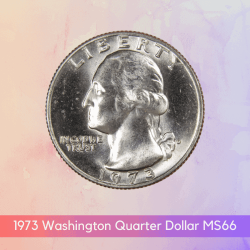 1973 Quarter Value - 1973 Washington Quarter Dollar MS66 - $65